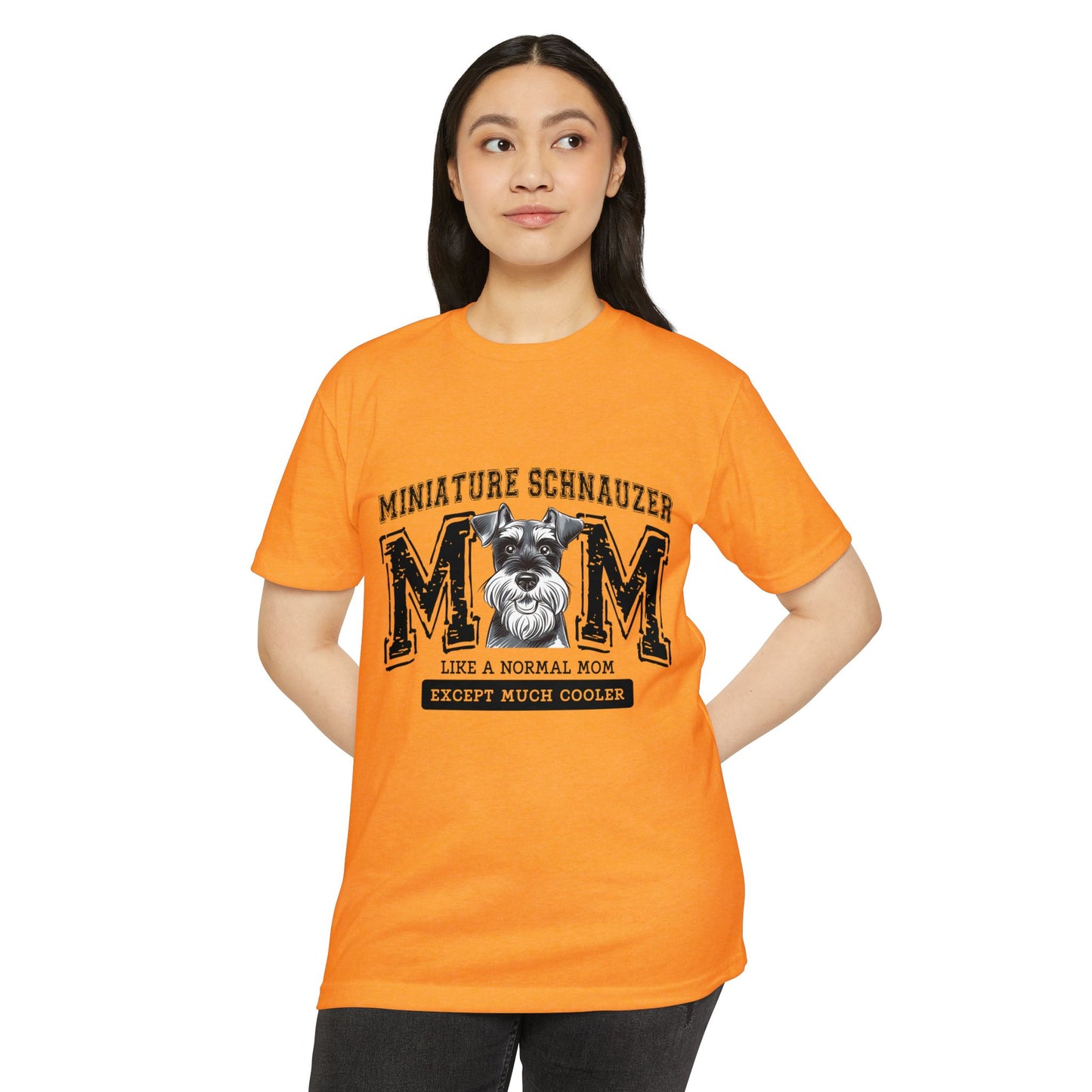 Miniature Schnauzer Mom T-Shirt — "Like a Normal Mom Except Much Cooler"