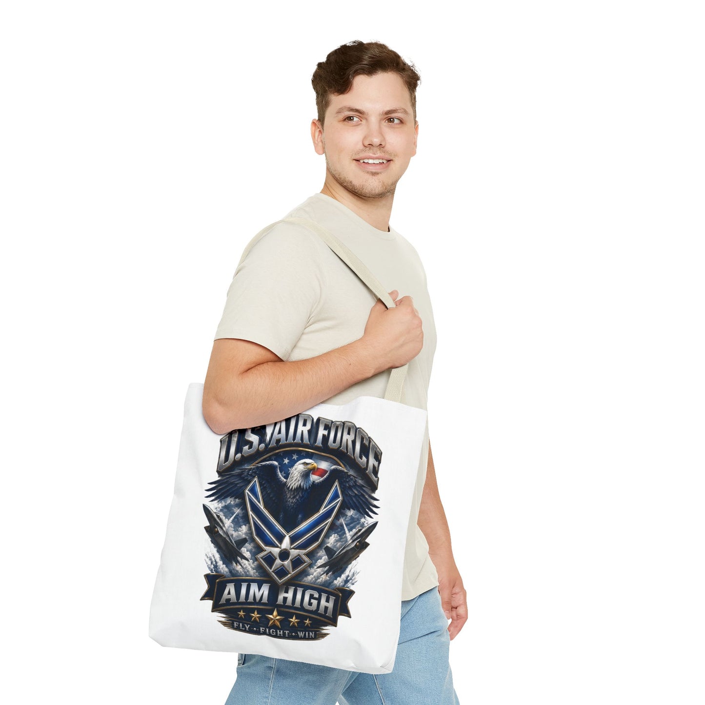 U.S. Air Force Aim High Tote Bag — Patriotic Eagle Military Tote