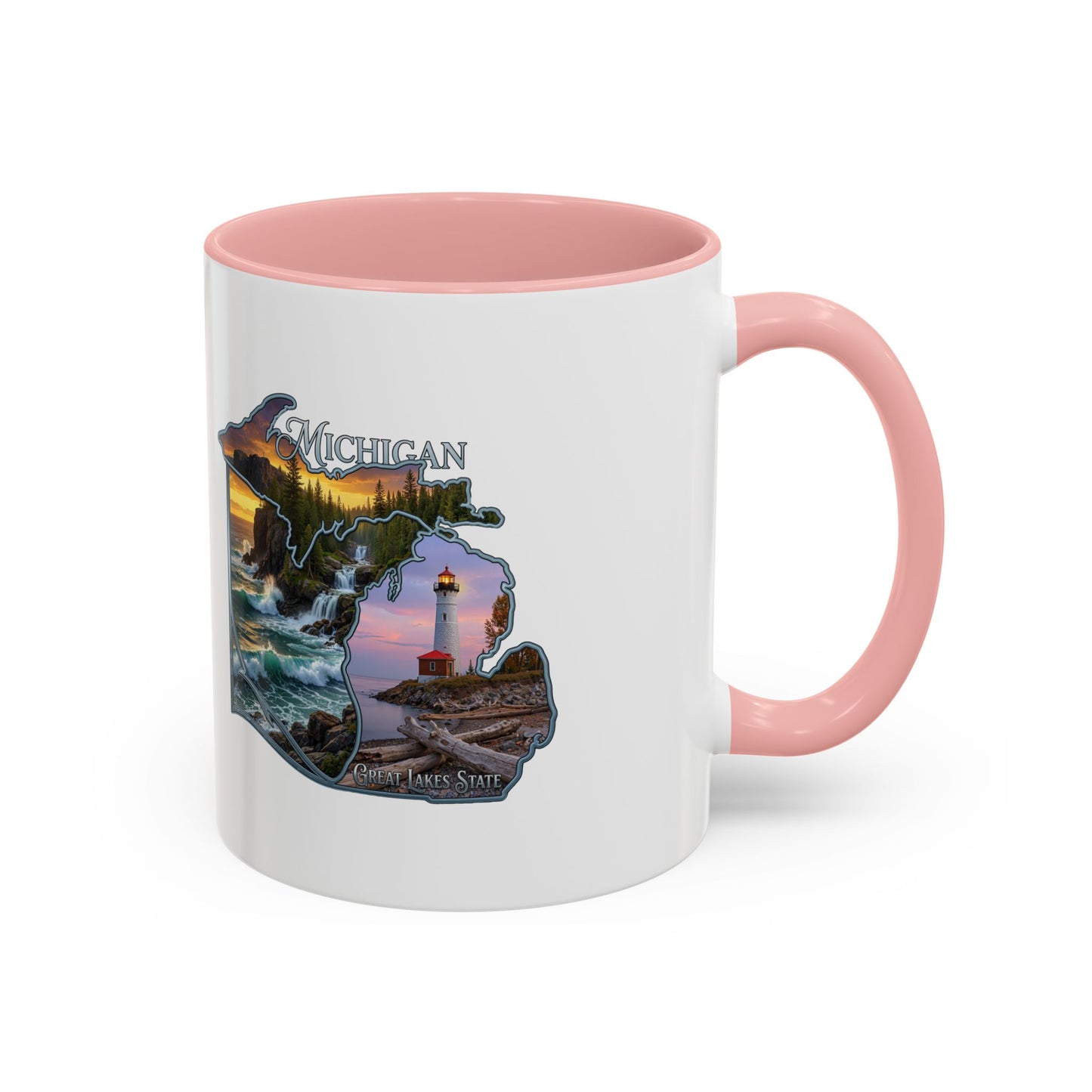 Michigan Lighthouse Coffee Mug — Scenic Great Lakes Accent Mug (11/15oz)