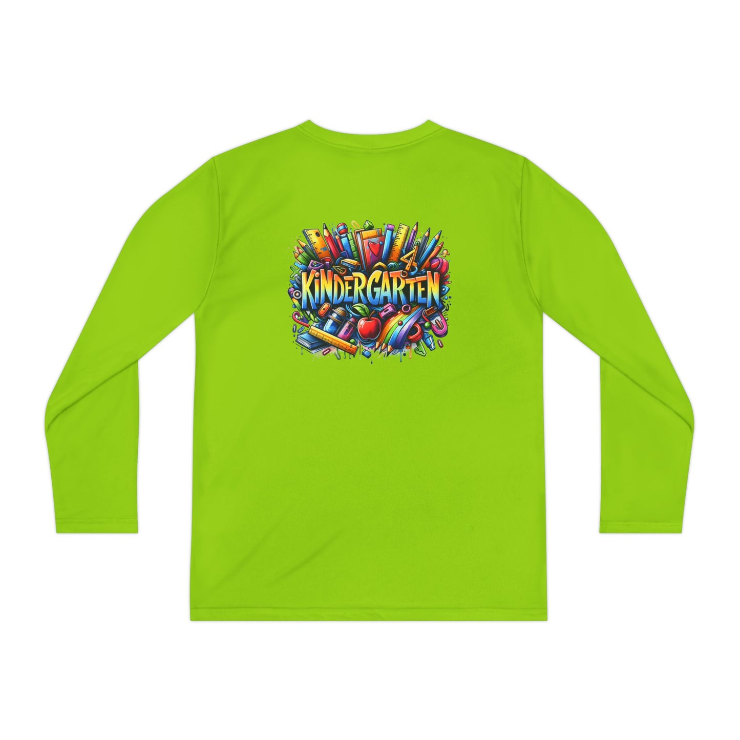 Kindergarten Crayons Youth Long Sleeve Tee