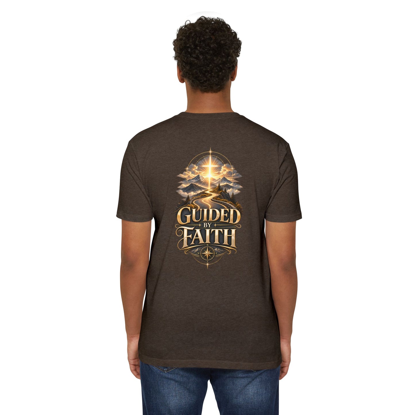 Guided by Faith T-Shirt — Christian Inspirational Tee