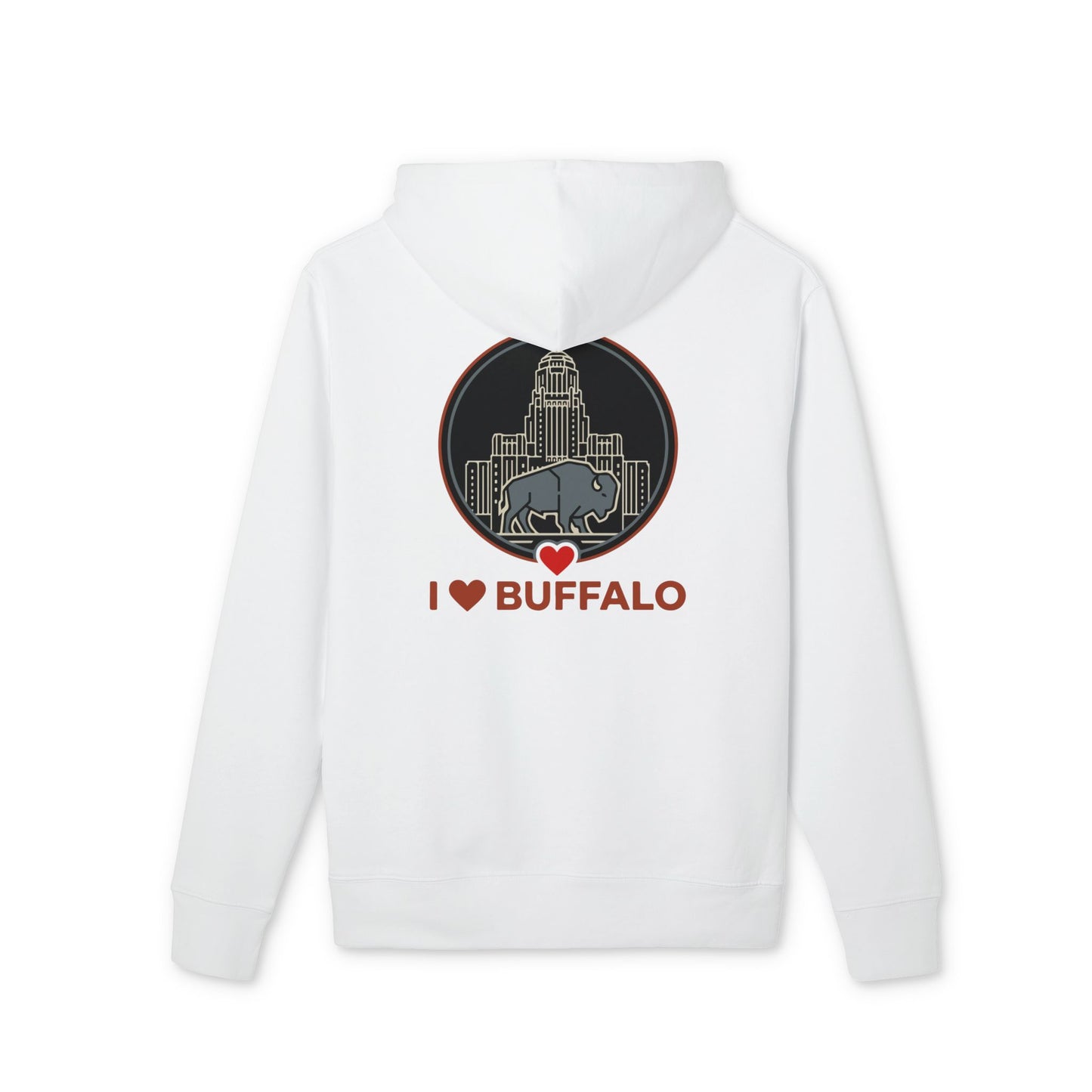 Buffalo Skyline Hoodie — I  Buffalo Retro Cityscape