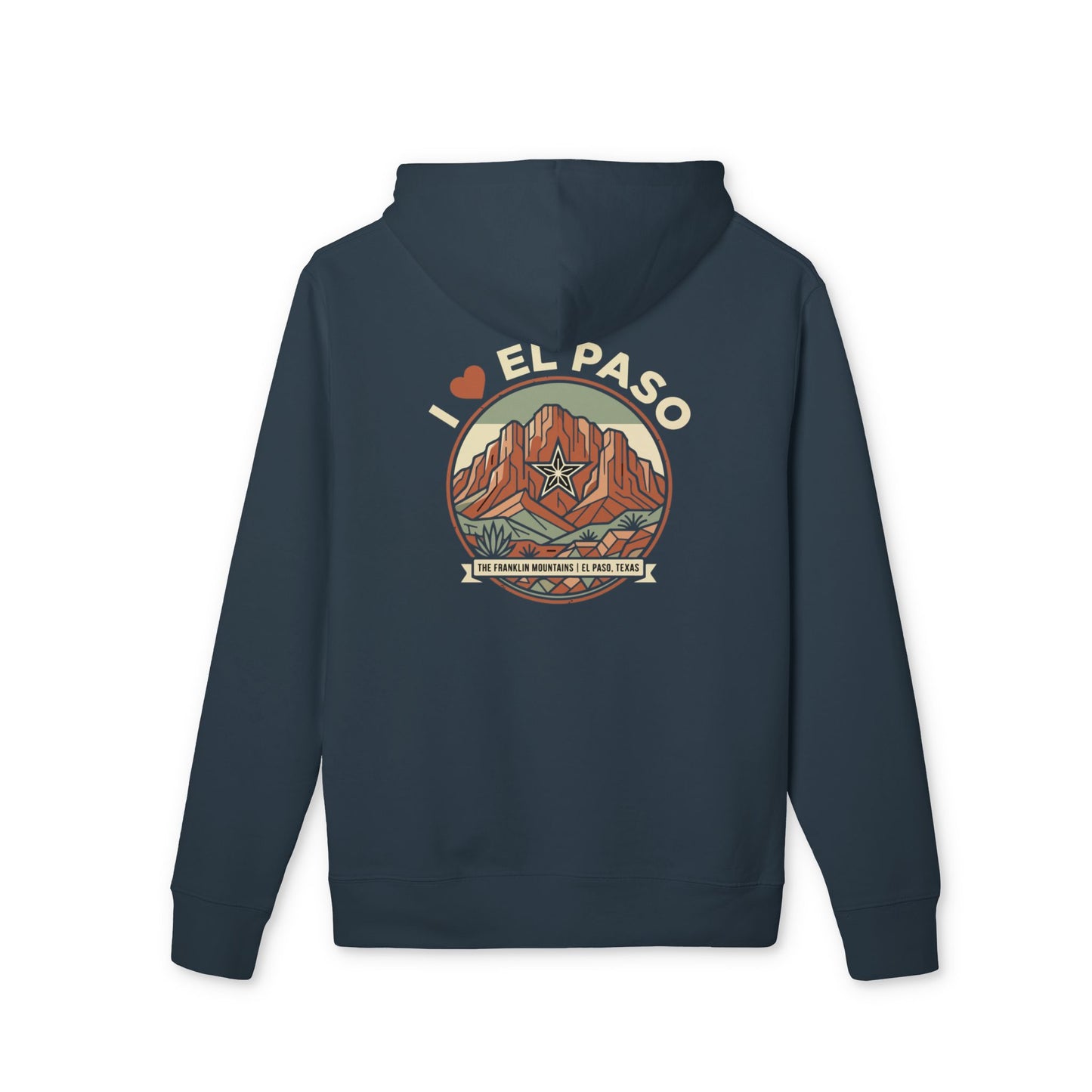 El Paso Hoodie – 'I  El Paso' Vintage Desert Graphic Pullover