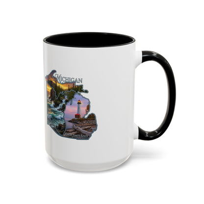 Michigan Lighthouse Coffee Mug — Scenic Great Lakes Accent Mug (11/15oz)