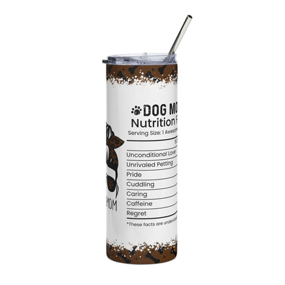 Dog Mom 20oz Stainless Steel Tumbler — #DOGMOM Leopard Print Travel Cup