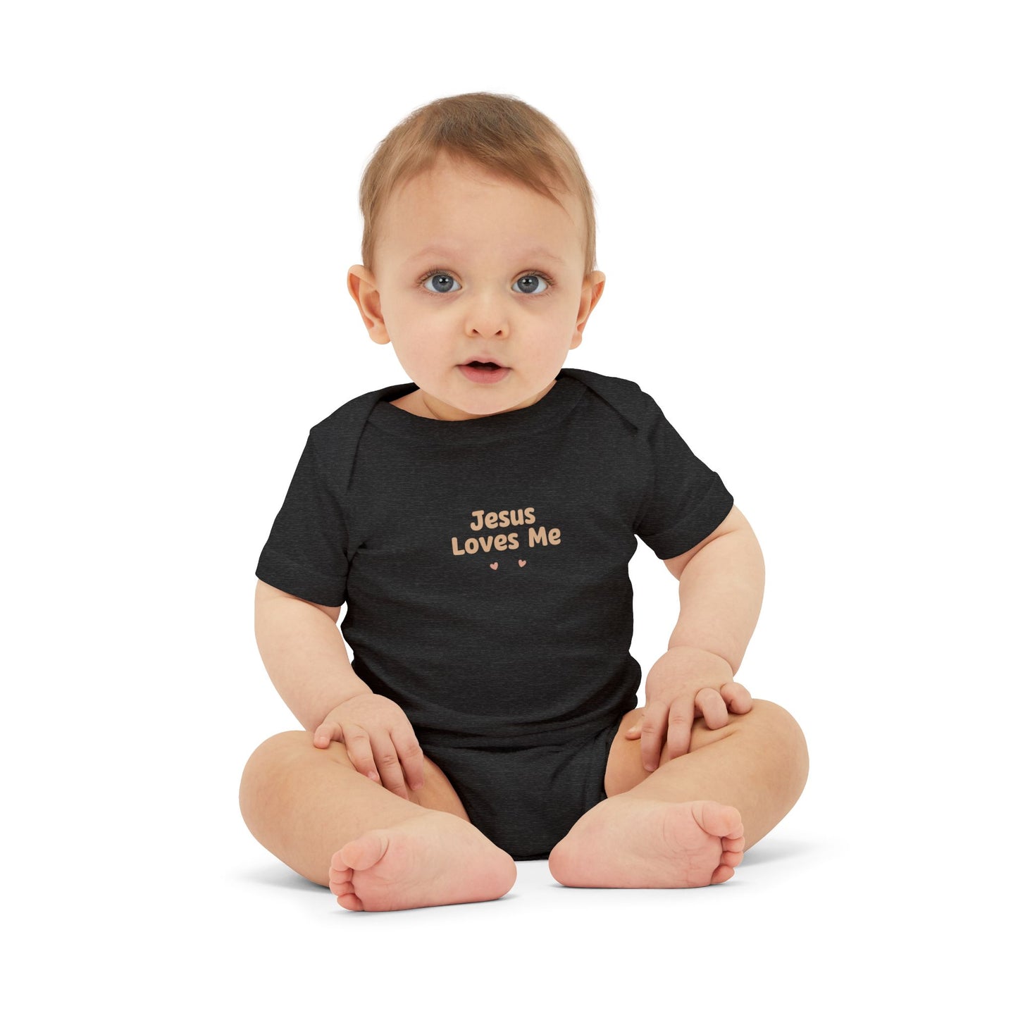 Infant Onesie “Jesus Loves Me” Baby Bodysuit – Christian Newborn Gift