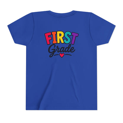 First Grade Youth T‑Shirt — Colorful Back-to-School Tee