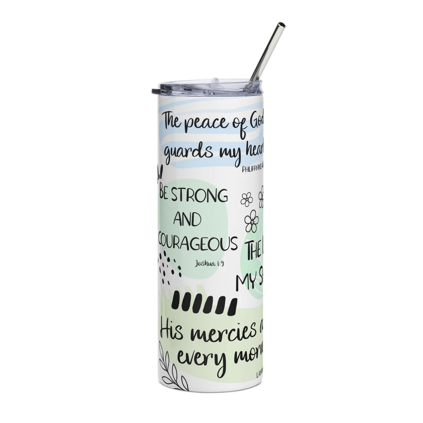 The Lord Is My Shepherd Stainless Steel Tumbler 20oz Christian Travel Mug