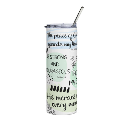 The Lord Is My Shepherd Stainless Steel Tumbler 20oz Christian Travel Mug