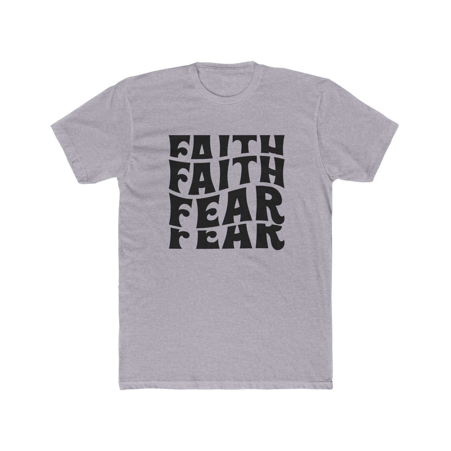 Faith Over Fear T‑Shirt — Bold Retro Typography Spiritual Tee