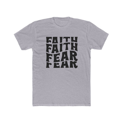 Faith Over Fear T‑Shirt — Bold Retro Typography Spiritual Tee