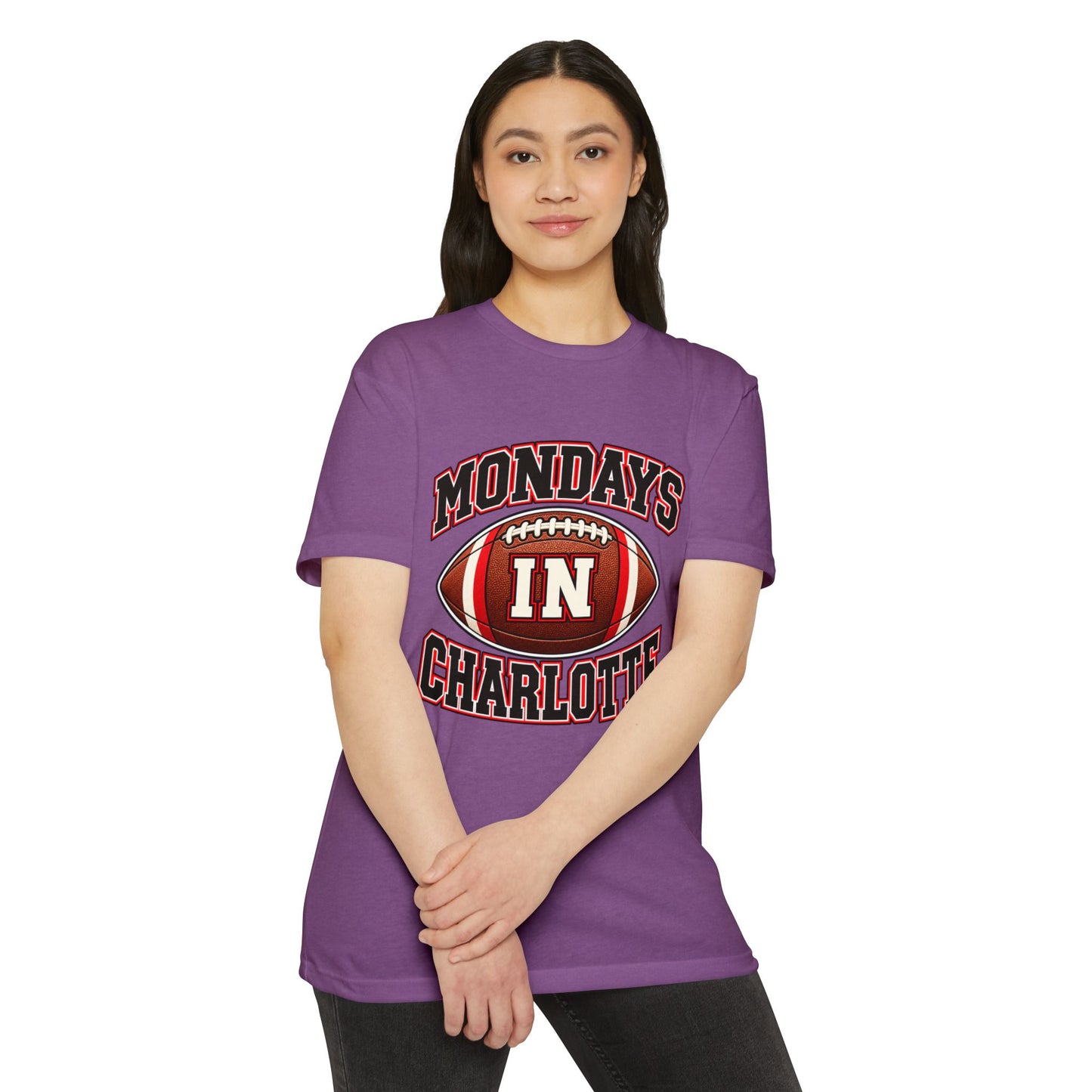 Mondays In Charlotte Football T‑Shirt