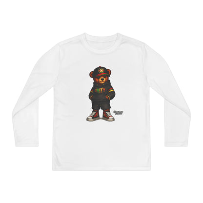 Youth Long Sleeve Tee — 'Unity' Streetwear Bear Graphic