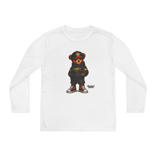 Youth Long Sleeve Tee — 'Unity' Streetwear Bear Graphic