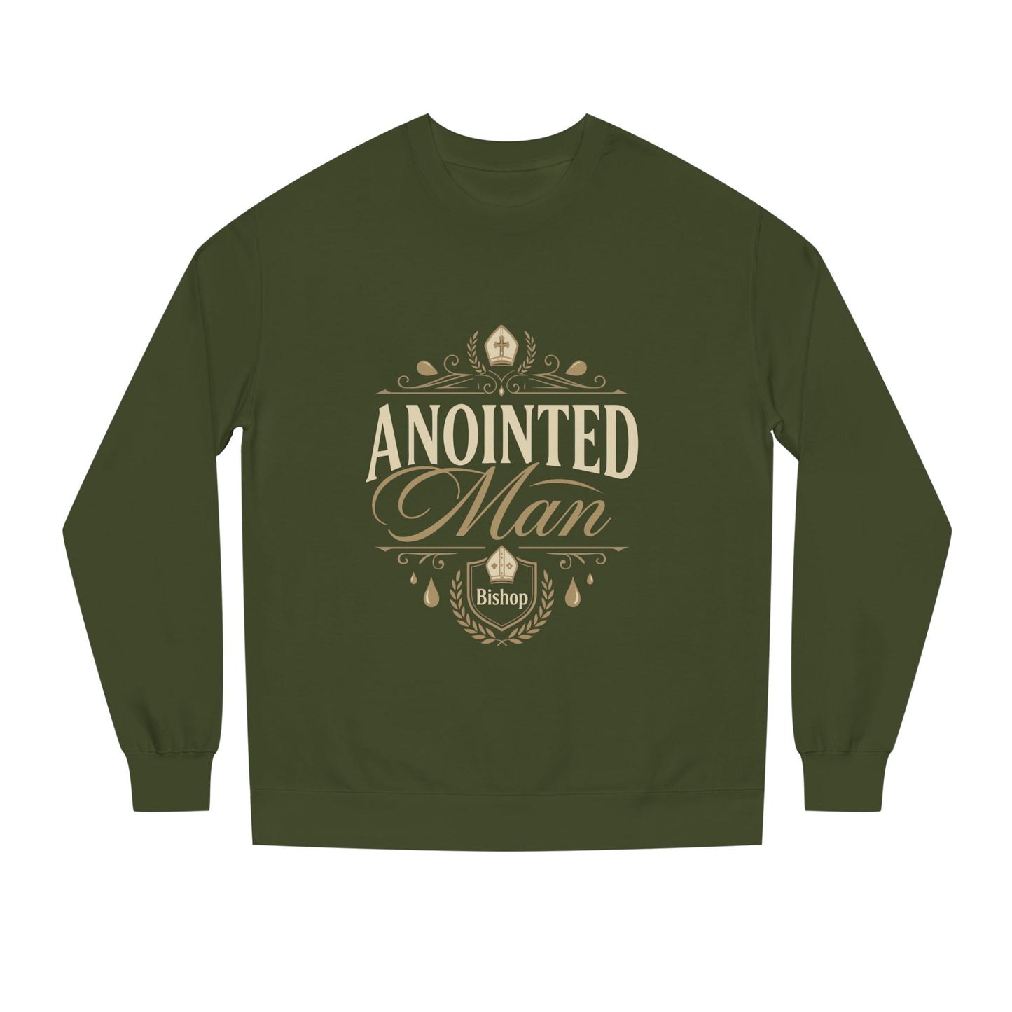 Anointed Man Sweatshirt — Bishop Spiritual Faith Crewneck