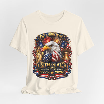 Independence 250th Eagle T-Shirt – United States 1776-2026 Centennial Graphic Tee