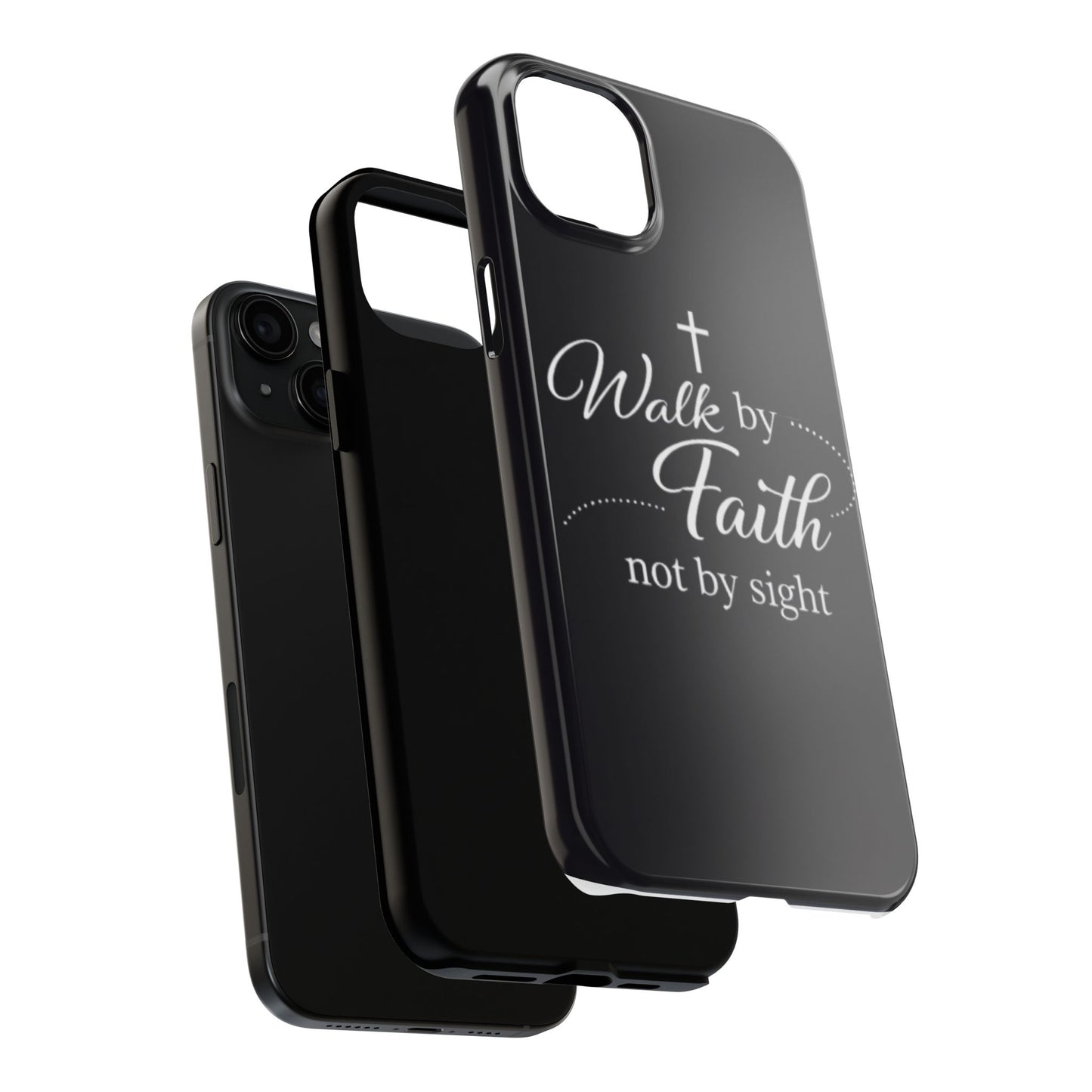 Walk by Faith Tough Phone Case – Christian Inspirational Scripture Design
