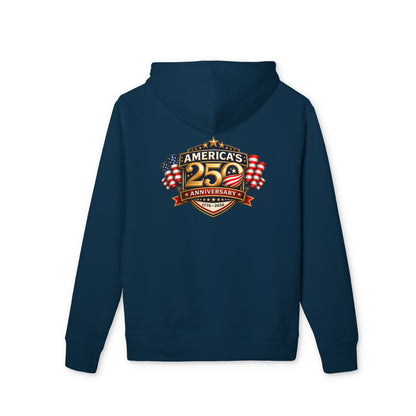 25th Anniversary America Logo Hoodie - Patriotic American Flag Crewneck