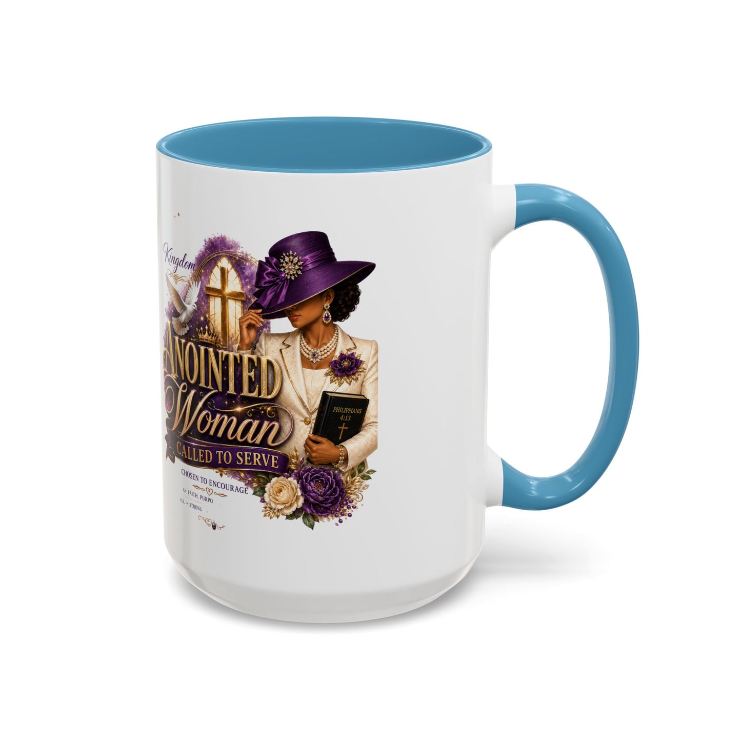 Anointed Woman Coffee Mug — Faithful, Called to Serve Accent Mug (11/15oz)