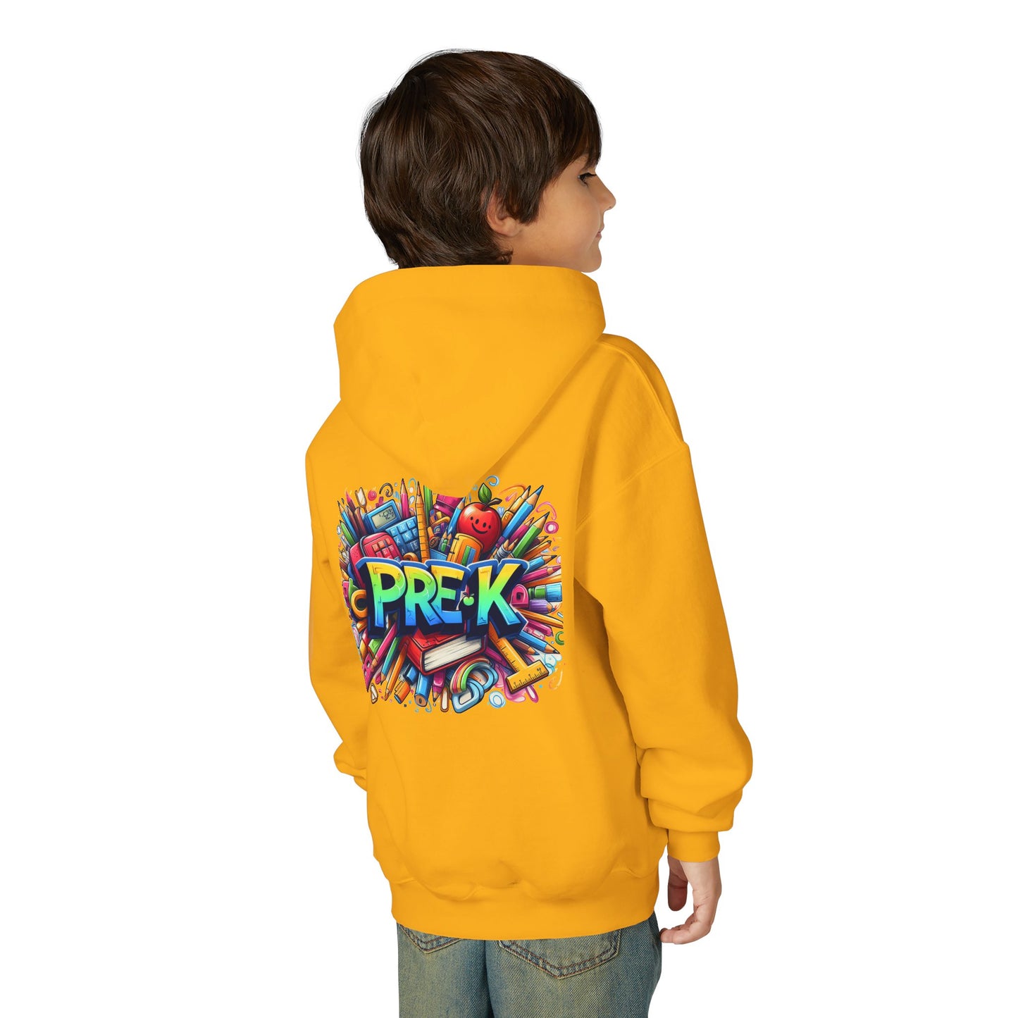 Pre-K Kids Hoodie — Colorful Back-to-School Preschool Sweatshirt