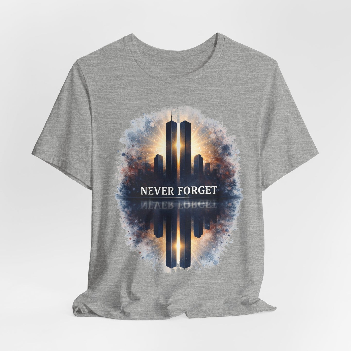 9/11 Never Forget Tee — World Trade Center Memorial Shirt