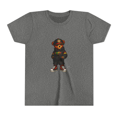 Youth T‑Shirt — Cool Bear Graphic Tee with 'UNITY' Hoodie Design