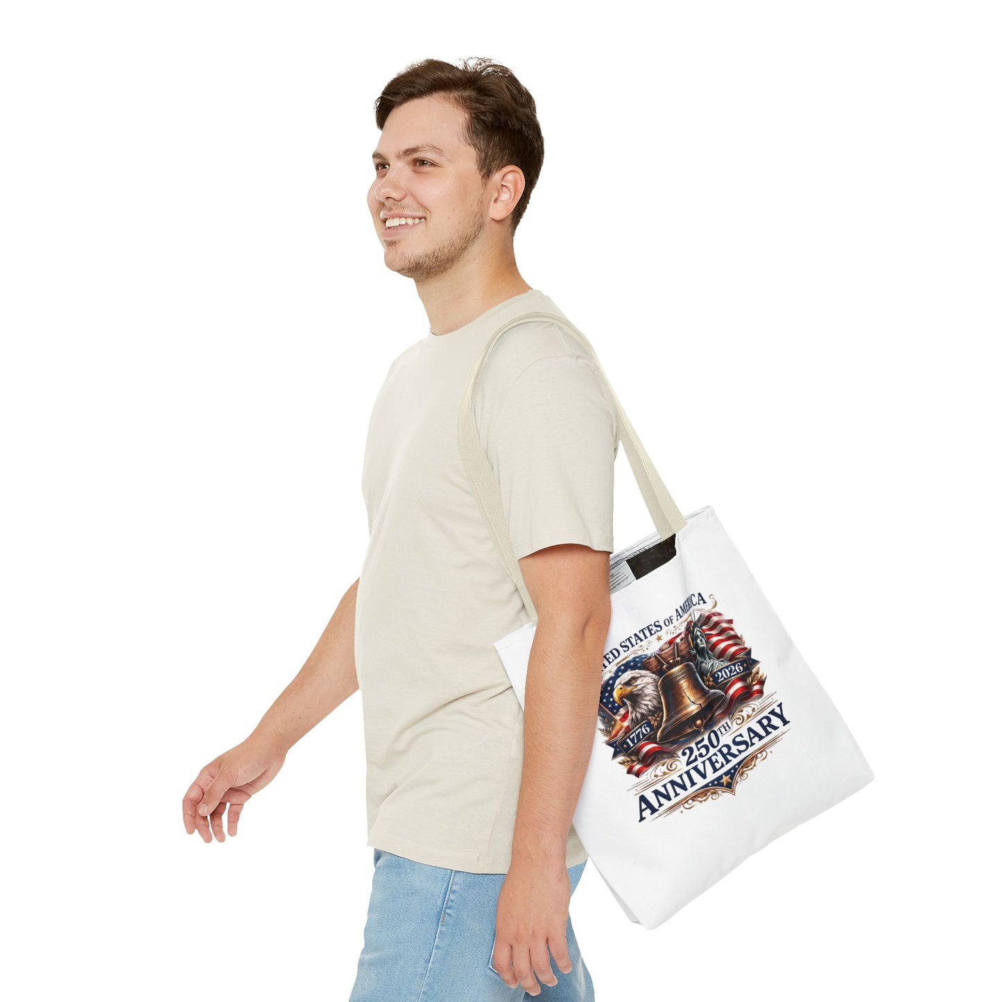 Anniversary Tote Bag — "United States of America 250th Anniversary" Liberty Bell Design