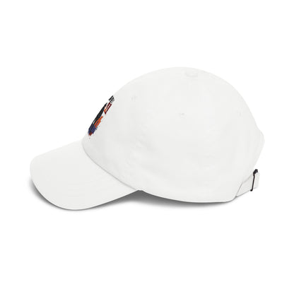 Never Forget 9/11 Dad Cap — Memorial Firefighter Silhouette Baseball Hat