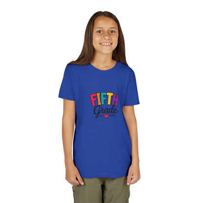 Fifth Grade Kids T‑Shirt – Colorful Back-to-School Tee with Heart