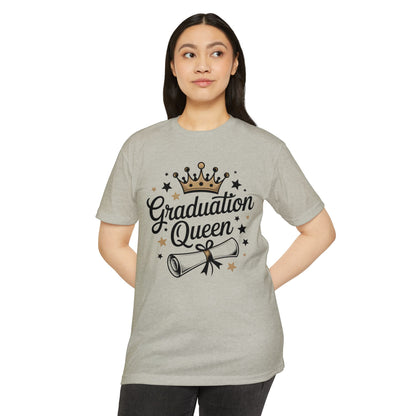 Graduation Queen T-Shirt — Crown & Diploma Celebration Tee