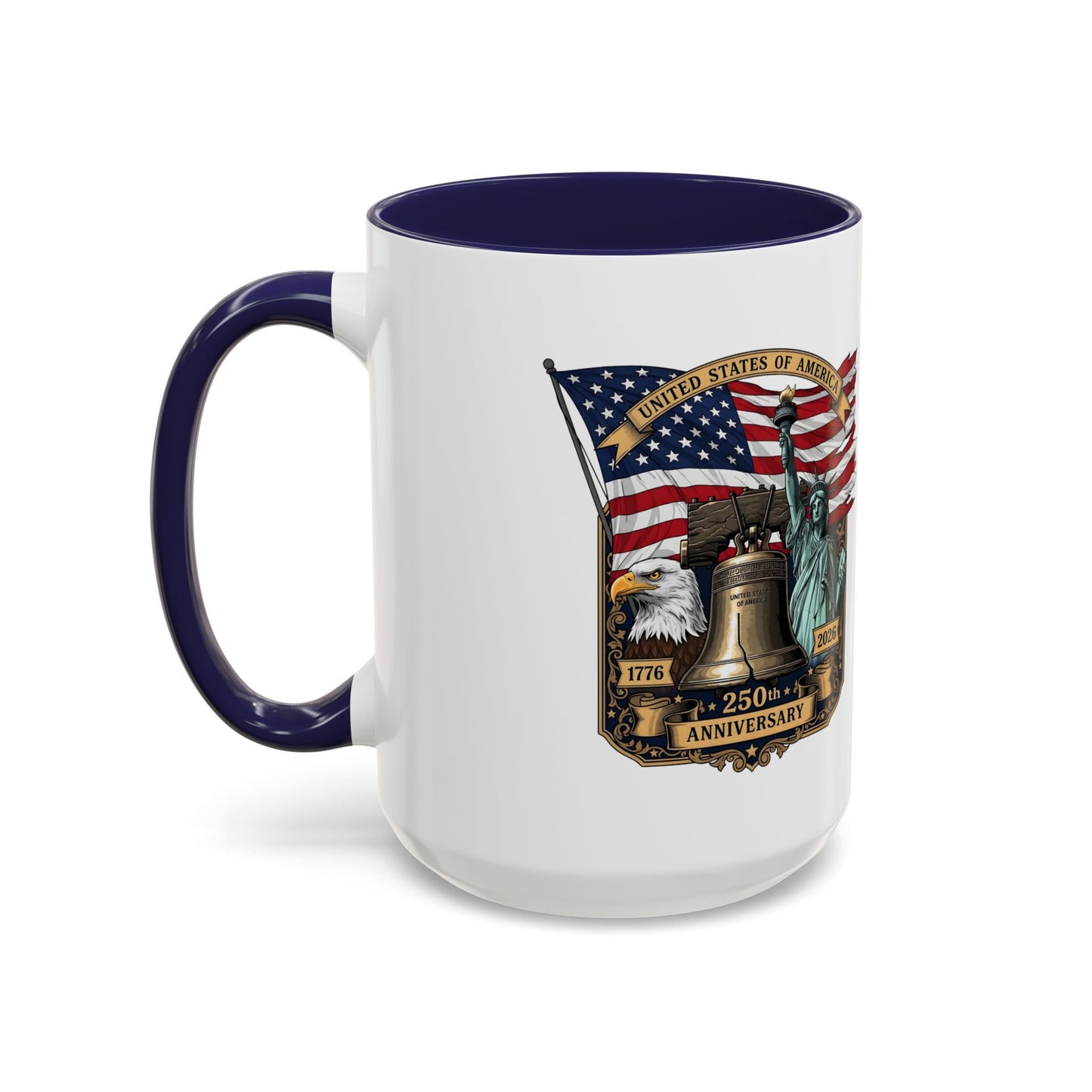 Liberty Anniversary Coffee Mug — 250th USA Celebration Accent Mug