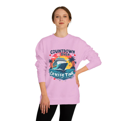 Cruise Time Sweatshirt - "Countdown Is Over" Tropical Cruise Crewneck