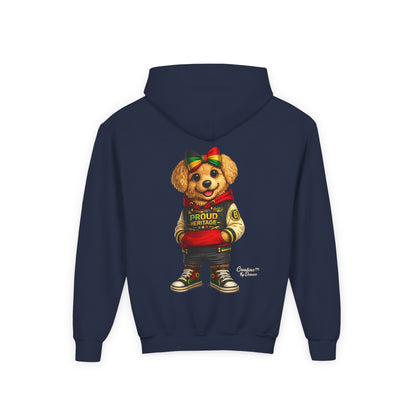 Youth Hoodie — 'Proud Heritage' Teddy Bear Streetwear Kids Pullover