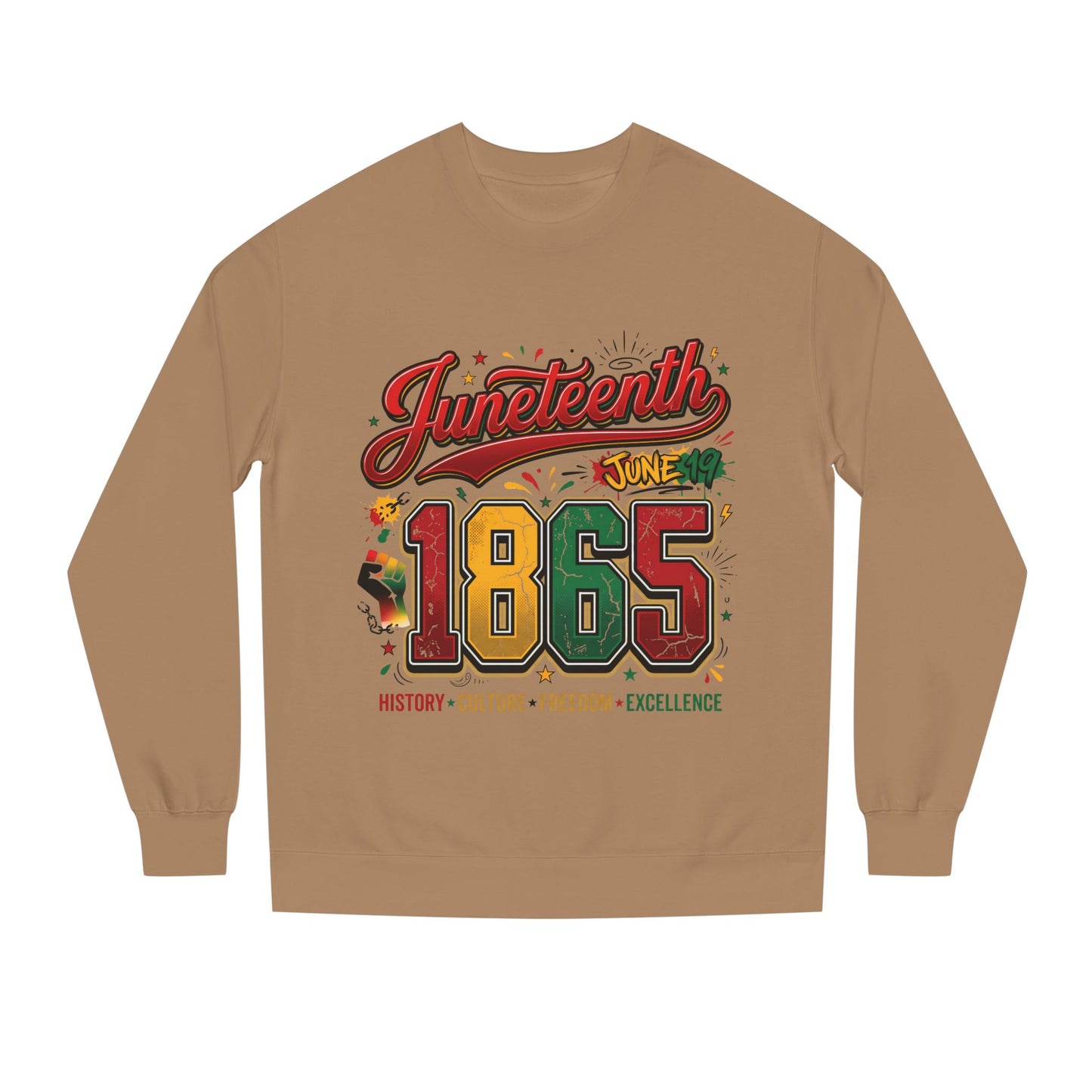 Juneteenth 1865 Crewneck Sweatshirt — History • Culture • Freedom