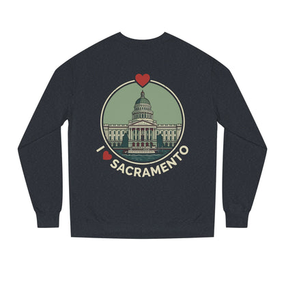 Sacramento Capitol Crewneck Sweatshirt — I Love Sacramento Vintage Graphic