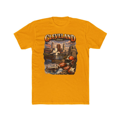 Cleveland Ohio Vintage Football Cityscape T-Shirt