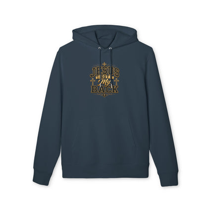 Jesus Got My Back Hoodie — Christian Faith Pullover with Cross Design