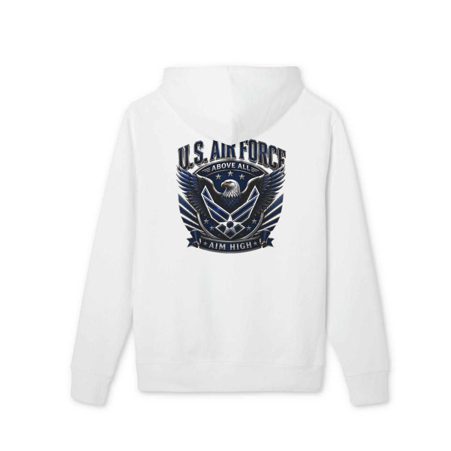 U.S. Air Force Eagle Hoodie — "Aim High" Military Graphic Pullover