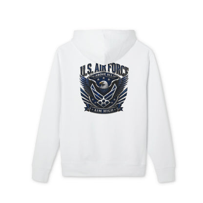 U.S. Air Force Eagle Hoodie — "Aim High" Military Graphic Pullover