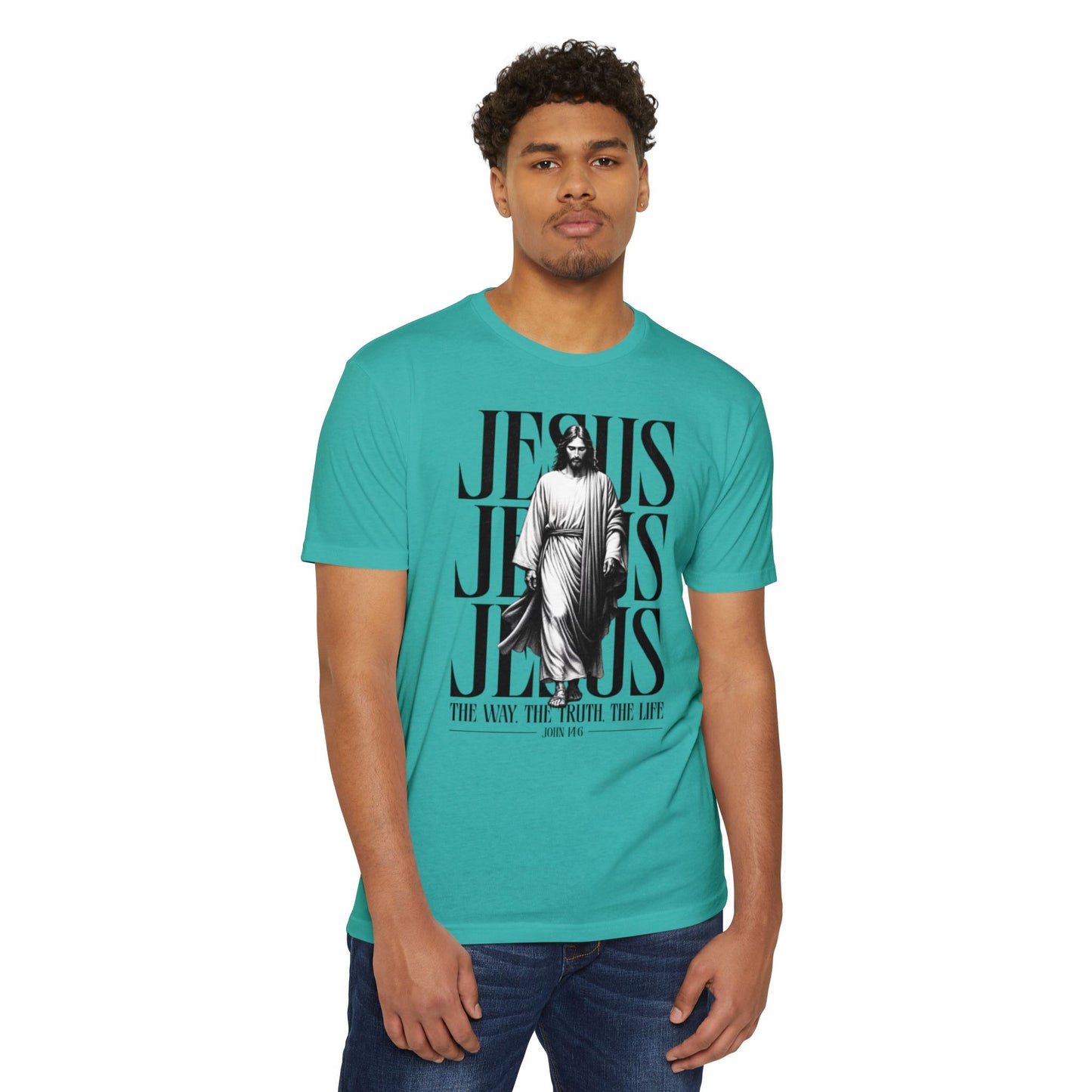 Jesus Graphic T‑Shirt — The Way The Truth The Life Faith Tee