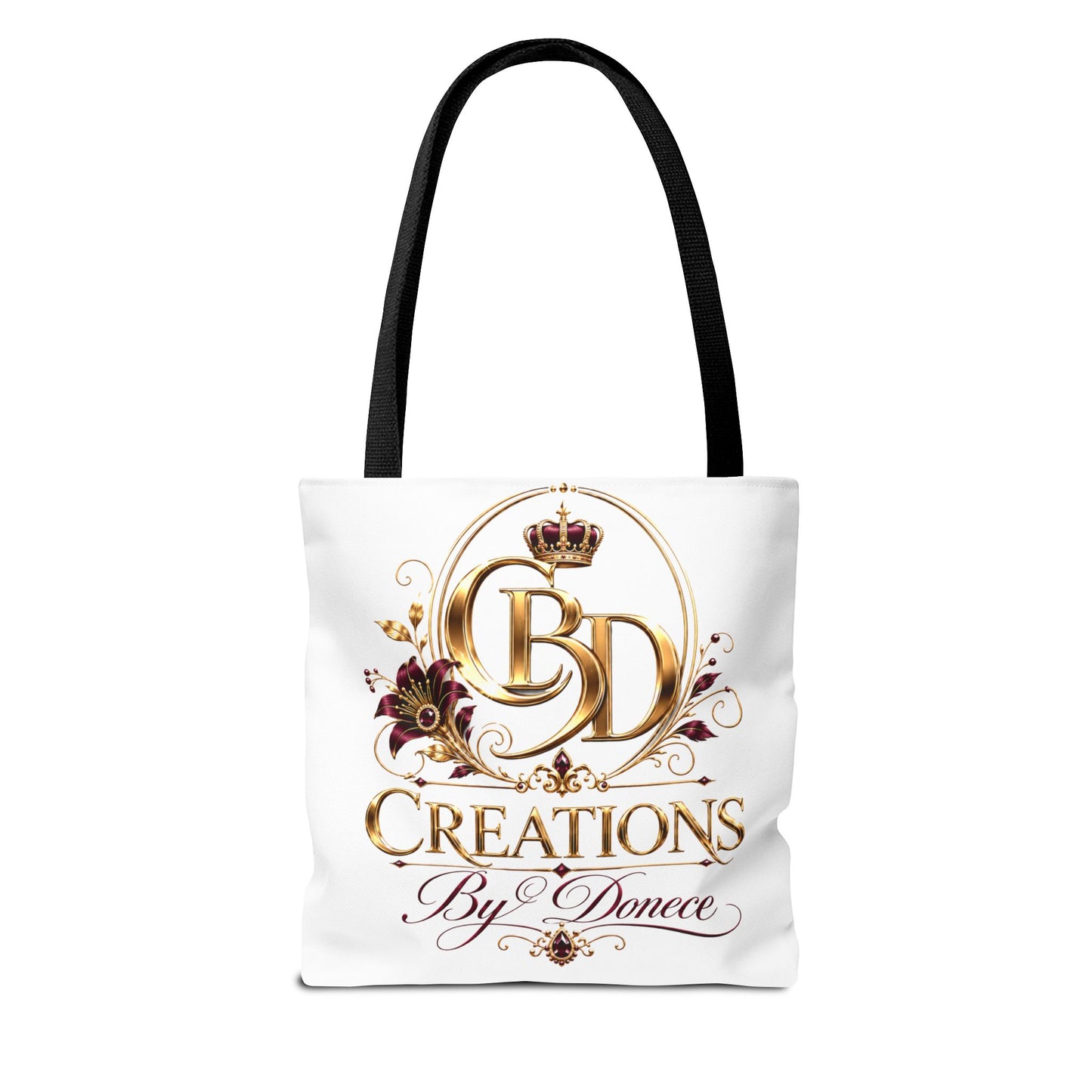 Creations By Donece Logo Tote Bag — Luxury Monogram Canvas Tote