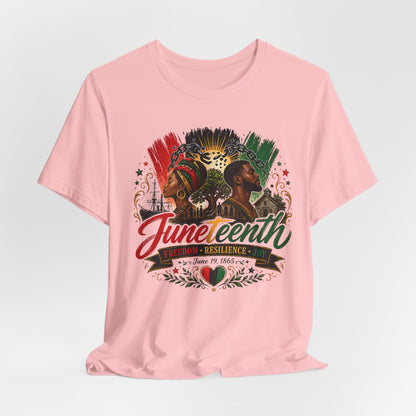 Juneteenth Celebration Tee — Freedom Resilience Juneteenth Graphic Shirt