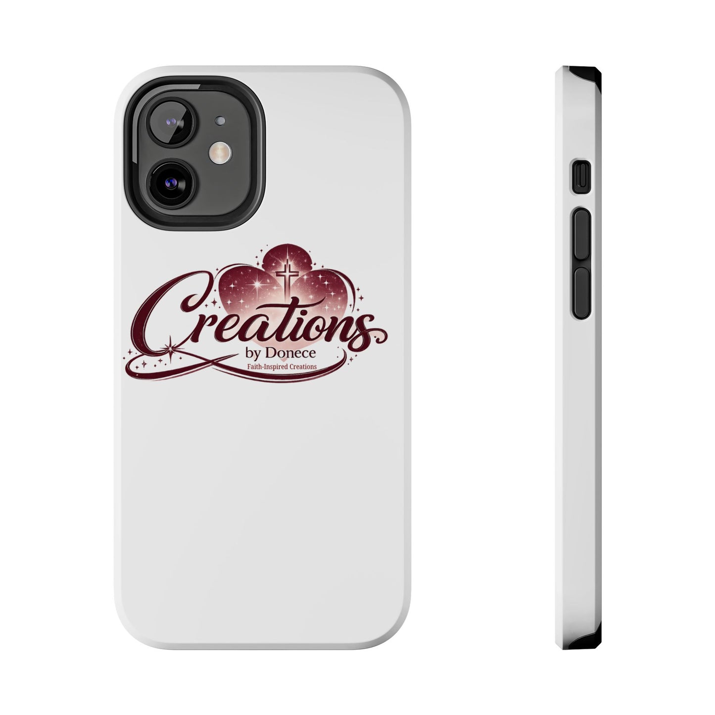 Tough Phone Case — "Creations by Donece" Logo Protective Phone Cover