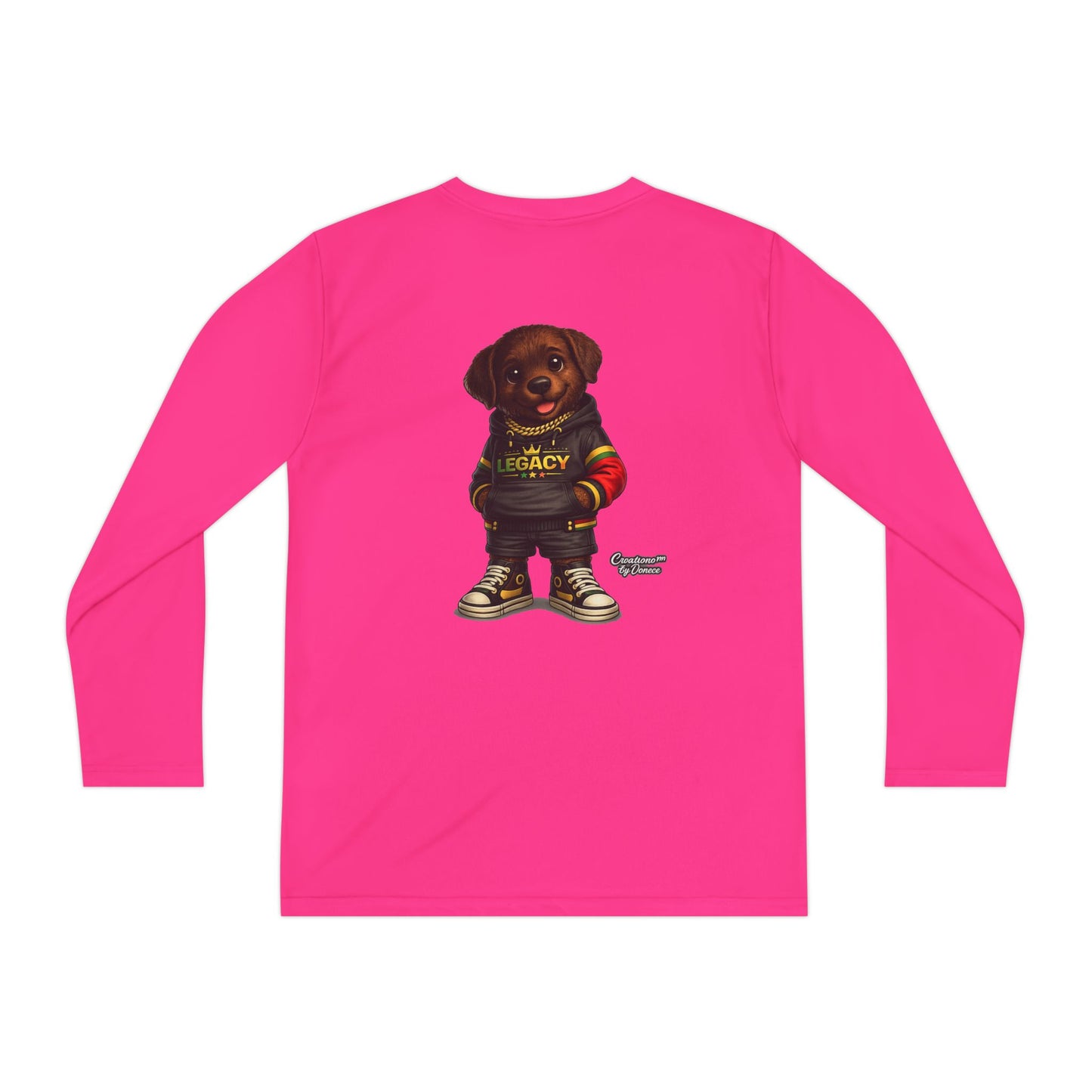 Kids Long Sleeve Tee — "Legacy" Rottweiler Puppy Graphic