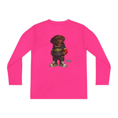 Kids Long Sleeve Tee — "Legacy" Rottweiler Puppy Graphic