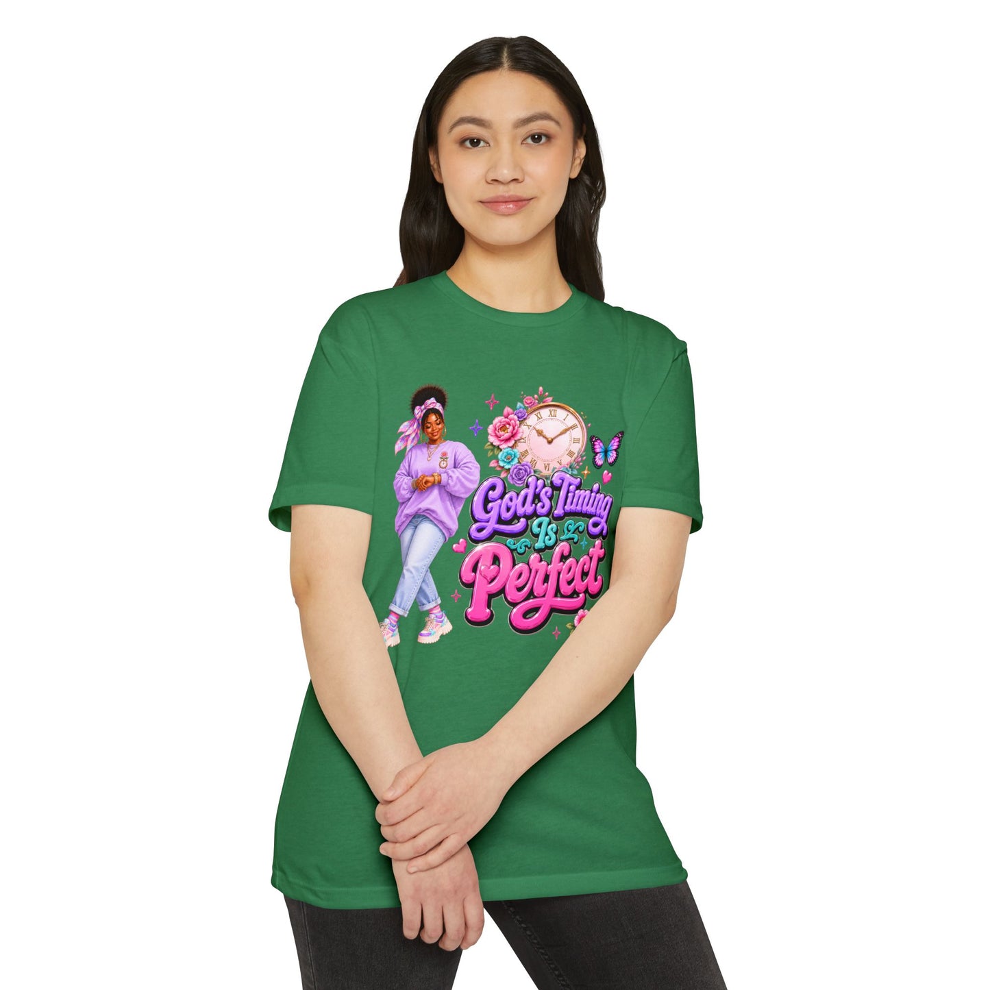 God's Timing Is Perfect T-Shirt — Faith-Inspired Inspirational Tee