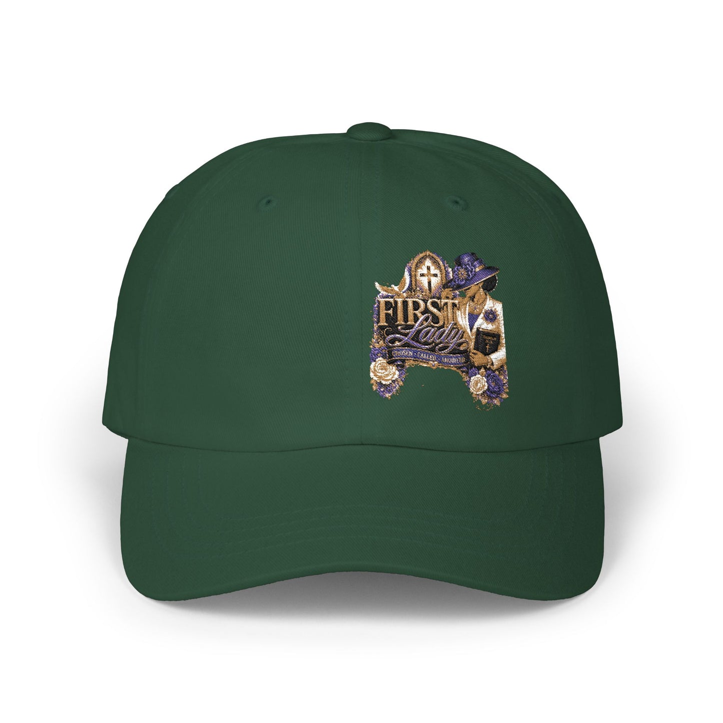 Dad Cap — 'Best Dressed' Floral Embroidered Baseball Hat