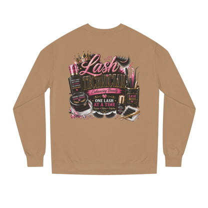 Eyelash Artist Crewneck Sweatshirt — “Lash Technician” Beauty Salon Graphic