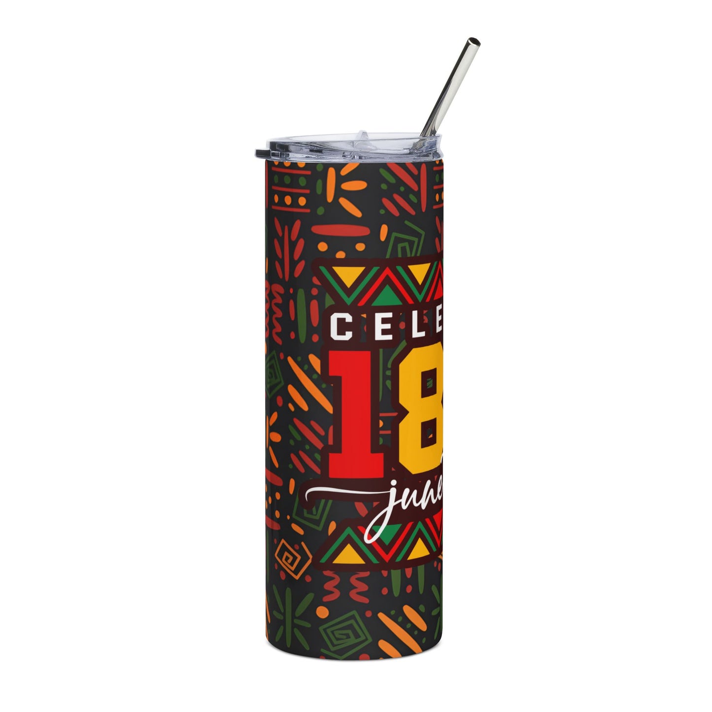 Juneteenth 1865 Stainless Steel Tumbler — 20oz Celebration Travel Cup