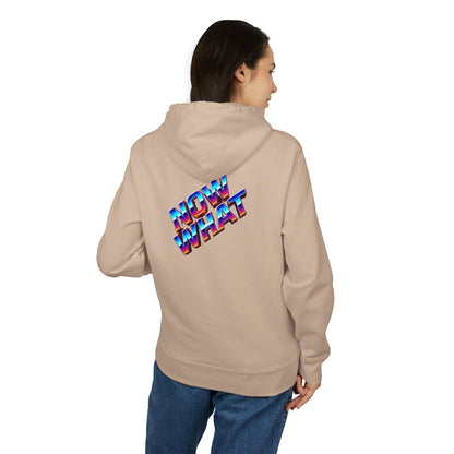 Now What Hoodie — Retro 3D Text Graphic Pullover